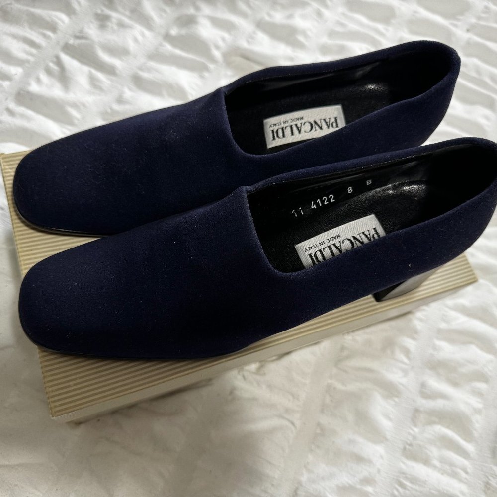 Vintage Women's Italian Dress Shoes- Pancaldi Fabric Heels